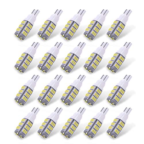 Product Cover YITAMOTOR 921 RV Interior LED Light Bulbs, T10 912 194 LED Camper Light Replacement Bulbs for RV Car Dome Map Door License Plate Trailer Backup Reverse Lights, White 42-SMD Super Bright, 20-Pack