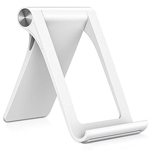 Product Cover STRIFF Multi Angle Mobile Stand. Phone Holder for iPhone, Android, Samsung, OnePlus, Xiaomi(White)