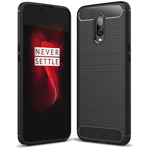 Product Cover Sucnakp OnePlus 6T case,TPU Shock Absorption Technology Raised Bezels Protective Case Cover for OnePlus 6T Smartphone (Black)