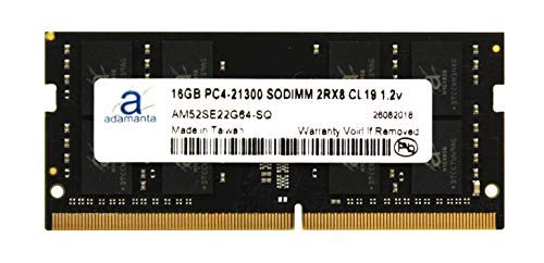 Product Cover Adamanta 16GB (1x16GB) Laptop Memory Upgrade DDR4 2666Mhz PC4-21300 SODIMM 2Rx8 CL19 1.2v Notebook RAM DRAM