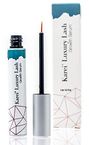 Product Cover Luxury Lash Professional Eyelash Growth Serum by Karei | Cosmetologist Approved Natural Ingredients | Lash and Brow Booster | Helps Bring Defined Volume, Length, and Shape to your Lashes