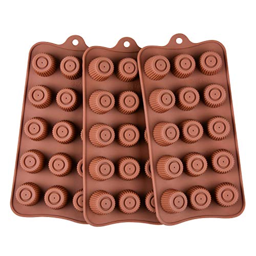 Product Cover Chocolate Molds Silicone Candy Molds - Silicone Molds BPA Free Pinch Test Approved Food Grade Silicone Pack of 3