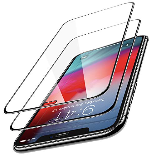 Product Cover TORRAS iPhone Xs Max Screen Protector, 0.25mm [Full Coverage] Tempered Glass Screen Protector for iPhone Xs Max (6.5 inch),Scratch Proof and Easy Installation with Frame, (Ultra Clear, 2-Pack)