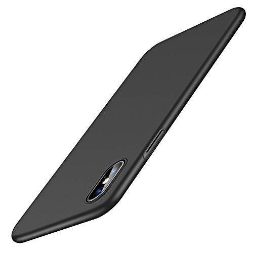 Product Cover TORRAS Slim Fit iPhone Xs Max Case, Hard Plastic Ultra Thin Protective Phone Cover Case with Matte Finish Grip Compatible with iPhone Xs Max 6.5 inch (2018),Space Black