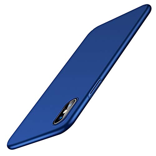 Product Cover TORRAS Slim Fit iPhone Xs Max Case, Hard Plastic Ultra Thin Protective Cover Matte Finish Grip Phone Case for iPhone Xs Max 6.5 inch (2018), Navy Blue