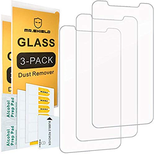 Product Cover [3-Pack]-Mr.Shield for iPhone Xs Max/iPhone 11 Pro Max [Tempered Glass] Screen Protector [Japan Glass with 9H Hardness] with Lifetime Replacement