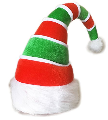 Product Cover ADJOY 3D Christmas Ugly Sweater Party Elf Hat - Christmas Spirit Hat for Adult