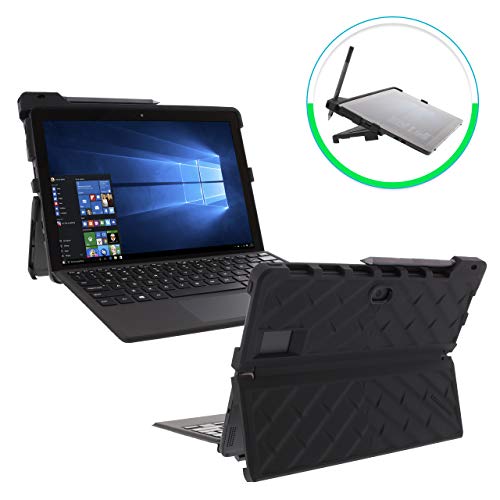 Product Cover Gumdrop Droptech Case Designed for Dell Latitude 5290 2-in-1 and Latitude 5285 2-in-1 Laptop for Commercial, Business and Office Essentials - Black, Shock Absorbing, Rugged, Extreme Drop Protection