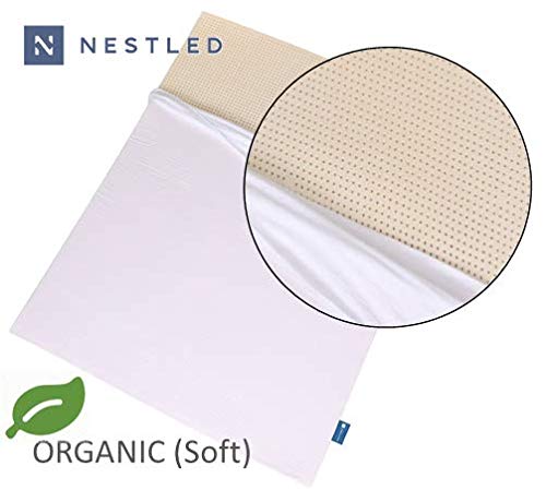 Product Cover Certified Organic 100% Natural Latex Mattress Topper - Soft Firmness - 2 Inch - Queen Size - Organic Cover Included.