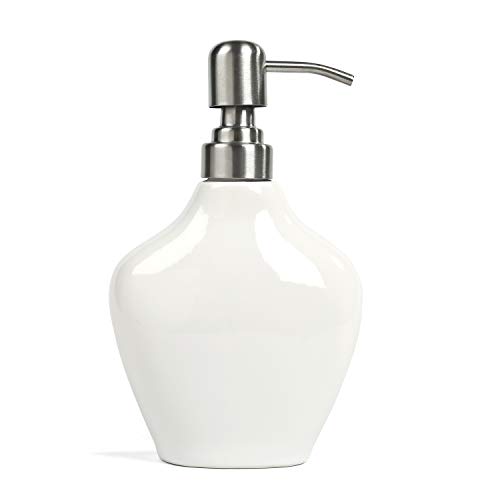 Product Cover FORLONG Ceramic Soap Dispenser Lotion Dispenser Bathroom Accessories White
