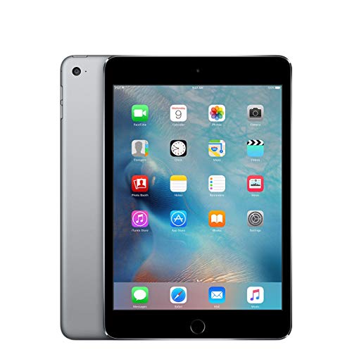 Product Cover Apple iPad Mini 4 (128GB, Wi-Fi + Cellular, Space Gray) (Renewed)