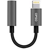 Product Cover OPSO Lightning Jack Adapter, [Apple MFi Certified] Metal 3.5mm Headphone Connector with Music Control Calling Function for iPhone X/8/8Plus/7/7Plus Support iOS 11