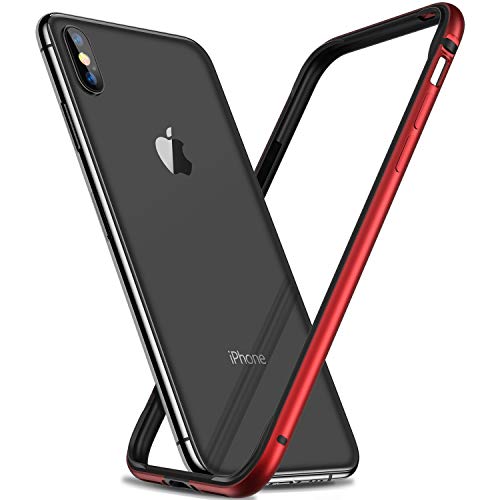 Product Cover RANVOO iPhone Xs Max Case, Hard Slim Thin Case Protective Bumper with Soft TPU Inner Frame Compatible for iPhone Xs Max 6.5 Inch(2018)-Red