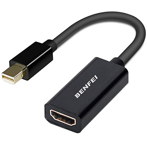 Product Cover Mini DisplayPort to HDMI, Benfei Mini DP(Thunderbolt) to HDMI Converter Gold-Plated Cord Compatible for MacBook Pro, MacBook Air, Mac Mini, Microsoft Surface Pro 3/4, etc