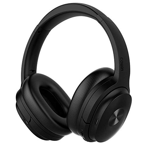 Product Cover COWIN SE7 Active Noise Cancelling Headphones Bluetooth Headphones Wireless Headphones Over Ear with Mic/Aptx, Comfortable Protein Earpads 30H Playtime, Foldable Headphones for Travel/Work - Black