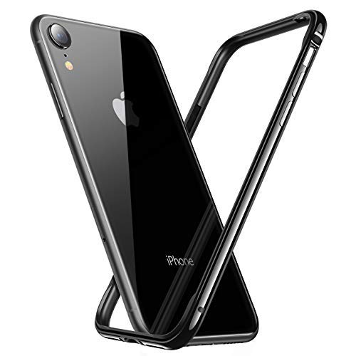 Product Cover iPhone 11 Bumper Case, iPhone XR Bumper Case, RANVOO Hard Slim Thin Metal Frame with Reinforced Soft Inner Bumper [Agile Button] [Raised Edge] Case for iPhone 11 and iPhone XR 6.1 inch, Jet Black