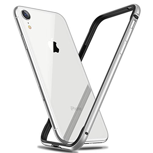 Product Cover RANVOO iPhone 11 Bumper Case, iPhone XR Bumper Case, Hard Slim Thin Case Protective Bumper with Soft TPU Inner Frame Case for iPhone 11 and iPhone XR 6.1 inch, Silver