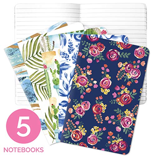 Product Cover bloom daily planners Field Note Book - Mini Notebook Bundle Pocket Travel Trip Journal - 3.5