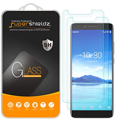 Product Cover (2 Pack) Supershieldz for Alcatel 7 Tempered Glass Screen Protector, Anti Scratch, Bubble Free