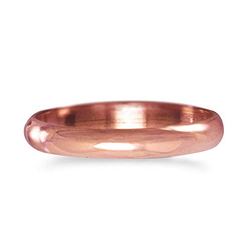 Product Cover Samie Collection Pure Copper Therapy Ring Band for Men & Women: Made with Uncoated Solid Copper: Trace Mineral: Natural Relief of Arthritis, Joint Pain, Carpal Tunnel: 3mm, 6mm, 8mm: Size 5-12