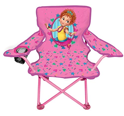 Product Cover JAKKS Pacific Fancy Nancy Camp Chair for Kids, Portable Camping Fold N Go Chair with Carry Bag