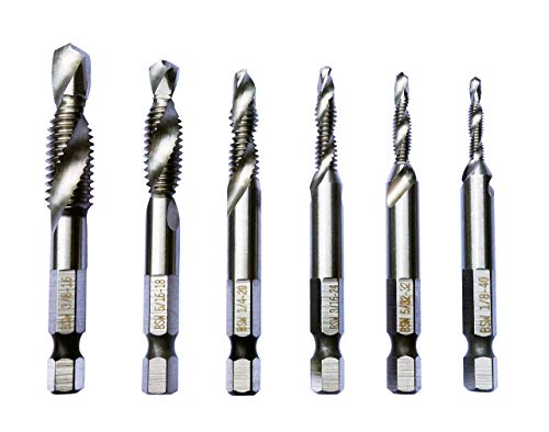 Product Cover （Imperial Units）HSS 4341 Combination Drill and Tap Bit Set Fractional inch 1/8'', 5/32