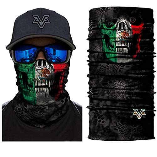 Product Cover Vcoros Monster Skull Bandana Face Mask For Bike Cycling Riding Motorcycle Racing Hunting Skiing Snowboarding Fishing Winter Warm Neckerchief Men Women outdoor sport Scraf (PL180420)
