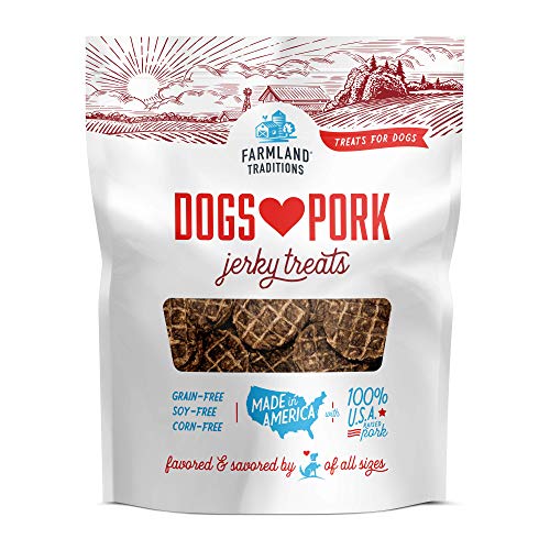 Product Cover Farmland Traditions Filler Free Dogs Love Pork Premium Jerky Treats for Dogs, 2.5 lbs. Bag