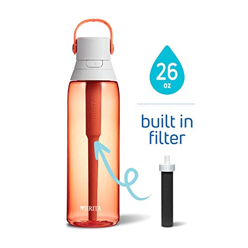 Product Cover Brita Premium Filtering Water Bottle, 26 oz, Coral