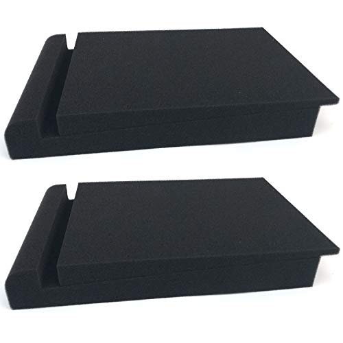 Product Cover 2 Pack Acoustic Isolation Pads, Studio Monitor Speaker Isolation Foam Pads, Pair of Two High Density Studio Monitor Isolation Pads Pair For 5 Inch Monitors