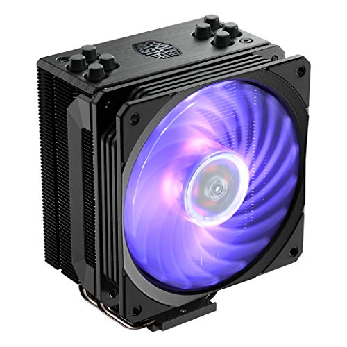 Product Cover Cooler Master RR-212S-20PC-R1 Hyper 212 RGB Black Edition CPU Air Cooler 4 Direct Contact Heat Pipes 120mm RGB Fan