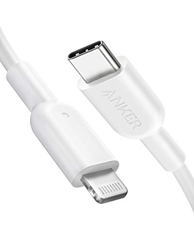 Product Cover iPhone 11 Charger, Anker USB C to Lightning Cable [3ft Apple MFi Certified] Powerline II for iPhone 11/11 Pro / 11 Pro Max/X/XS/XR/XS Max / 8/8 Plus, Supports Power Delivery