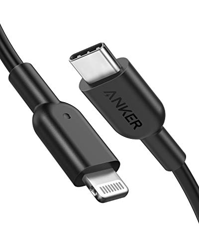Product Cover iPhone 11 Charger, Anker USB C to Lightning Cable [6ft Apple MFi Certified] Powerline II for iPhone 11/11 Pro / 11 Pro Max/X/XS/XR/XS Max / 8/8 Plus, Supports Power Delivery