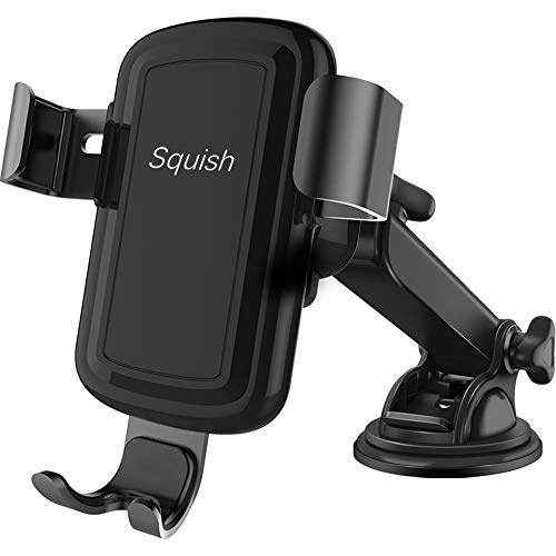 Product Cover squish Wireless Charger Car Phone Mount, Qi Fast Charging Wireless Car Charger Mount 10W 7.5W, Cell Phone Holder for iPhone Xs Max/XS/XR/X/8Plus/8 and for Samsung S10/S9/S9+/S8/S8+/Note9/Note8 etc