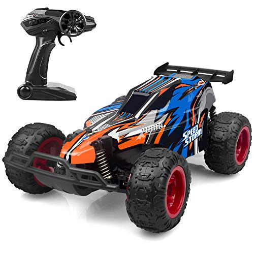Product Cover IMDEN 51654194589 Remote Control Car, 2.4 GHZ 1: 22 High Speed Racing Car with Four Batteries( Two Rechargeable Batteries for Car, Two 1.5Aa Batteries for Transmitter), Kids Toys, Blue