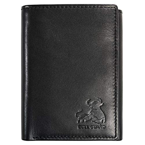 Product Cover Bull Guard Genuine Nappa Leather Trifold Wallet For Men RFID And ID Window
