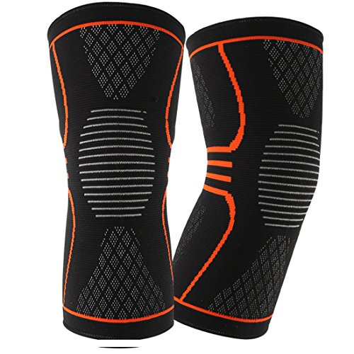 Product Cover Knee Brace Knee Support, Compression Knee Sleeve (Pair) for Meniscus Tear, ACL, MCL Running & Arthritis, Best Neoprene Stabilizer Wrap for Crossfit, Squats & Workouts