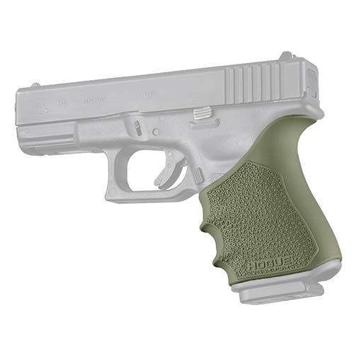Product Cover Hogue 17041 HandAll Beavertail Grip Sleeve, Glock 19 Gen 3-4, Olive Drab Green