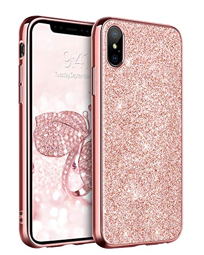 Product Cover BENTOBEN Case for iPhone XS Max 2018, Slim Glitter Shiny Full Body Protective Flexible Soft TPU Shockproof Anti Scratch Sturdy Non Slip Girl Women Phone Covers for Apple iPhone XS+ MAX 6.5