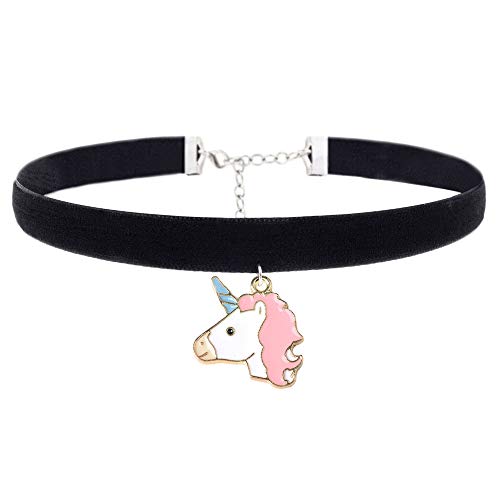 Product Cover Girls Choker Necklaces Flamingo Unicorn Pandent Accessories for Women Kids Christmas Birthday Gifts