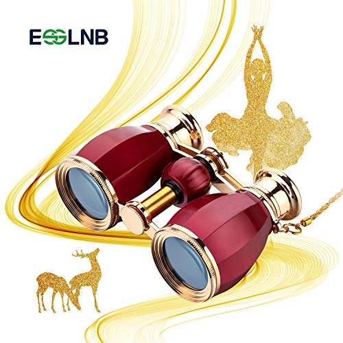 Product Cover ESSLNB Opera Glasses Binoculars for Women Adults 4X30mm Theater Glasses Compact Binoculars for Theater and Concerts Antique Binoculars with Case Removable Chain