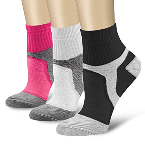 Product Cover CHARMKING Compression Socks for Women & Men 15-20 mmHg is Best Graduated Athletic & Medical, Running, Flight, Travel, Nurses, Pregnant - Boost Performance, Blood Circulation & Recovery (Multi 04,L/XL)