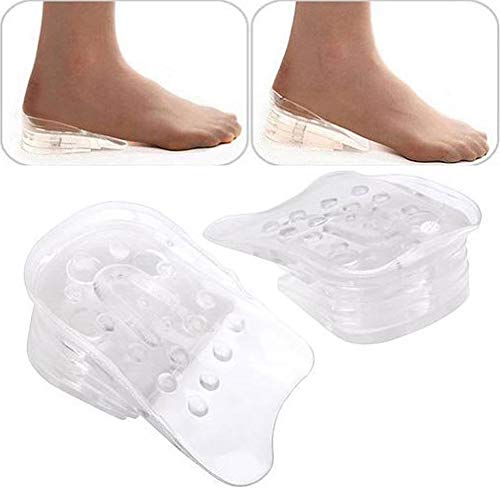 Product Cover 5-Layer Silicone Heel Insert Increase Taller Height Lift Men Women Shoes Insole