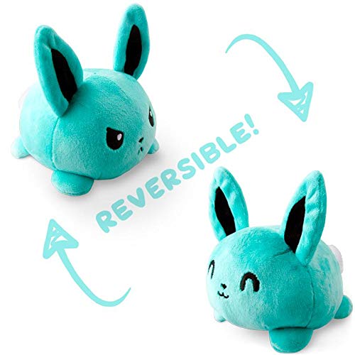 Product Cover TeeTurtle Reversible Bunny Mini - Light Blue Plush Toys