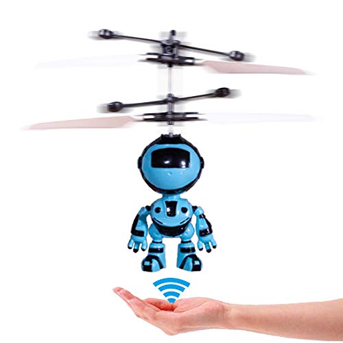 Product Cover PALA PERRA RC Helicopter Flying Toys with Rechargeable Mini Infrared Induction Drone, RC Toys for Kids Boys Girls Indoor Games (Flying Robot)