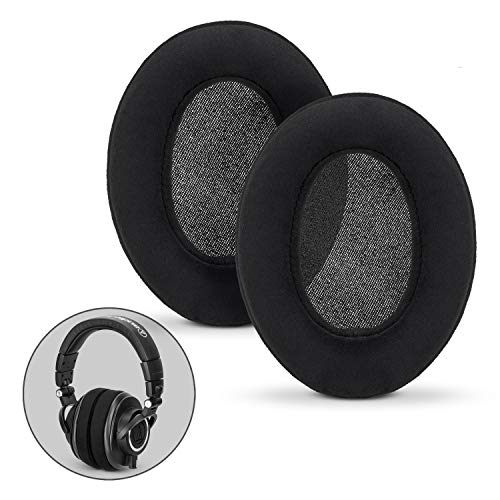 Product Cover BRAINWAVZ Micro Suede Ear Pads for ATH M50X, M50XBT, M40X, HyperX, SHURE, Turtle Beach, AKG, ATH, Philips, JBL, Fostex Replacement Memory Foam Earpads & Fits Many Headphones (See List), Oval