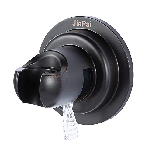 Product Cover JiePai Vacuum Suction Cup Shower Head Holder,Suction Handheld Shower Head Holder Bracket,Removable Wall Mount Holder with Adhesive 3M Stick Disc for Bathroom,Oil Rubbed Bronze