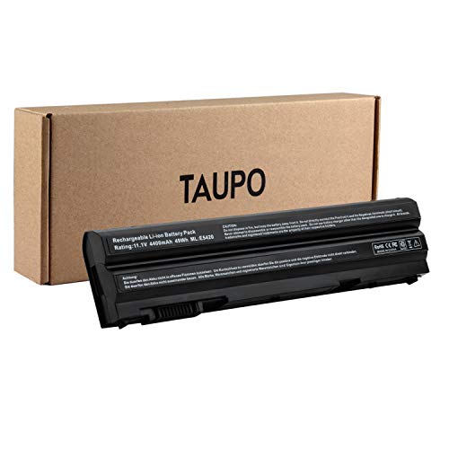 Product Cover Taupo Laptop Battery Compatible with Dell Latitude T54FJ 8858X T54F3 M5Y0X 7FJ92 2P2MJ 04NW9 X57F1 KJ321 312-1325 NHXVW 4YRJH P8TC7 911MD DHT0W 312-1324 PRRRF 312-1242 -12 Months Warranty
