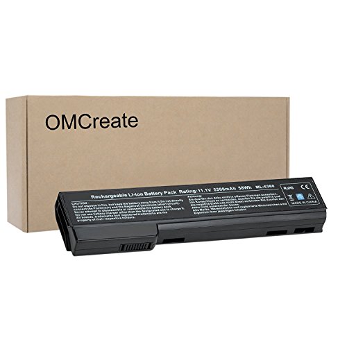 Product Cover OMCreate Battery Compatible with HP EliteBook 8460P 8470P 8560P 8570P; HP ProBook 6470B 6570B 6460B 6560B 6360B,fits P/N CC06 QK642AA 628666-001 - 12 Months Warranty