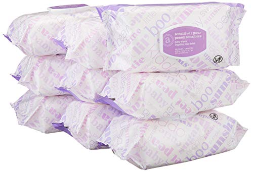 Product Cover Amazon Elements Baby Wipes, Sensitive, 720 Count Flip-Top Packs